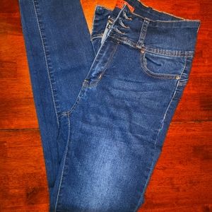 High waisted tummy control jeans